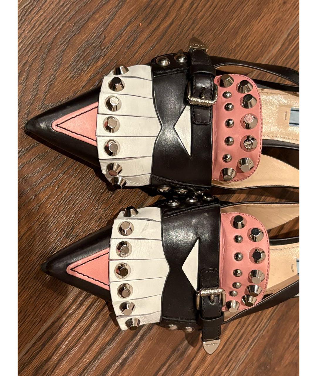 PRADA Мульти кожаные туфли, фото 2