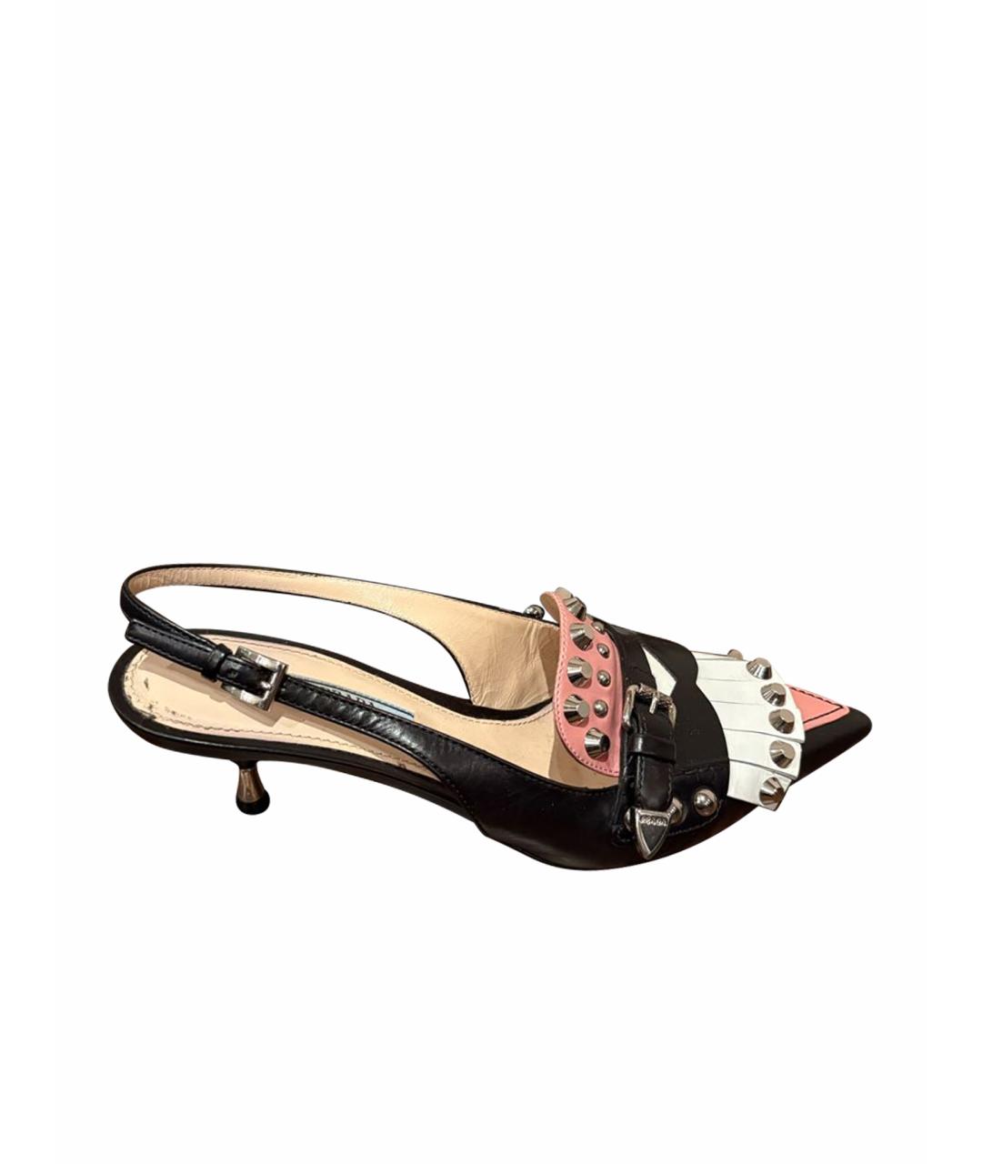PRADA Мульти кожаные туфли, фото 1