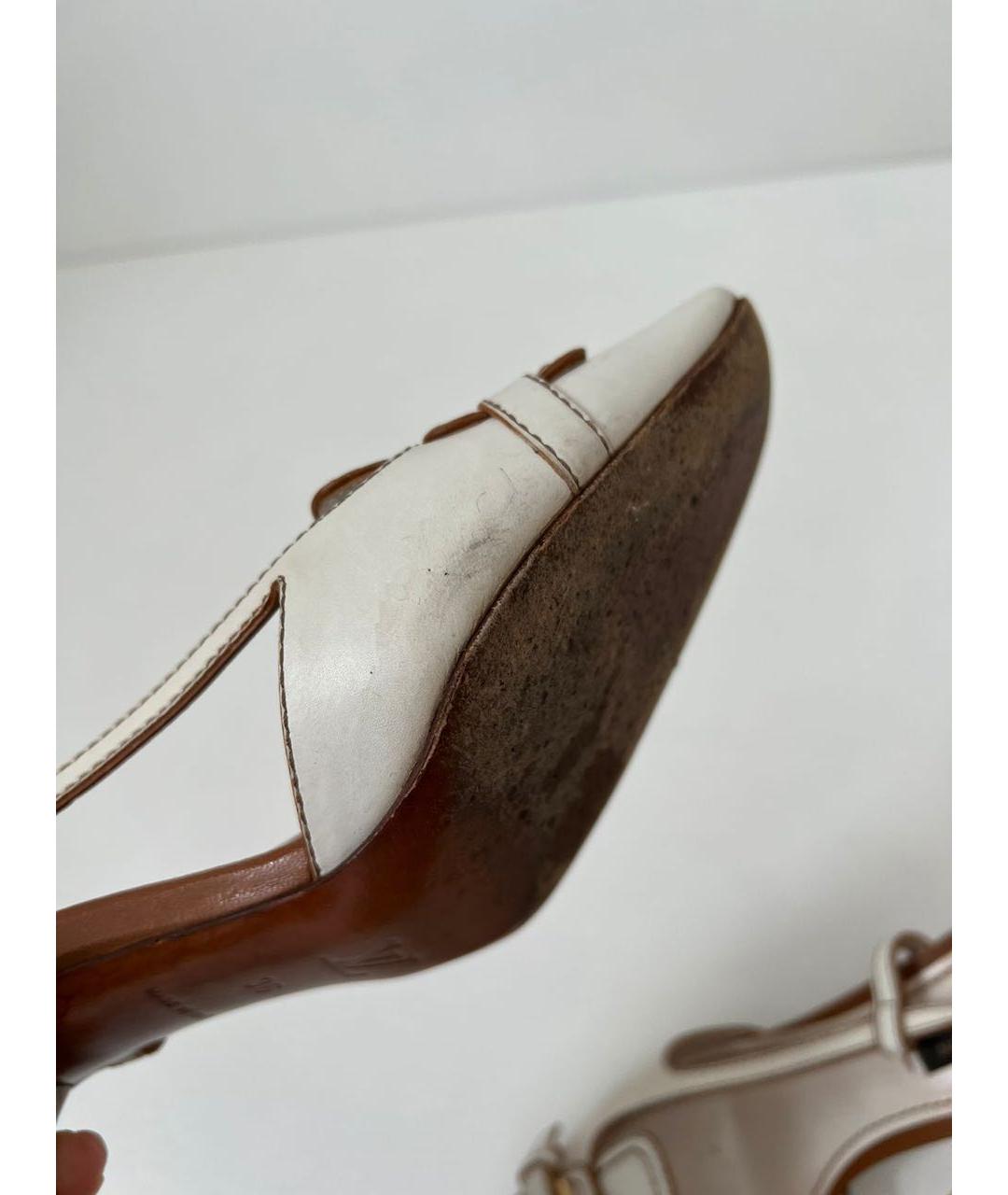 LOUIS VUITTON Кожаные босоножки, фото 5