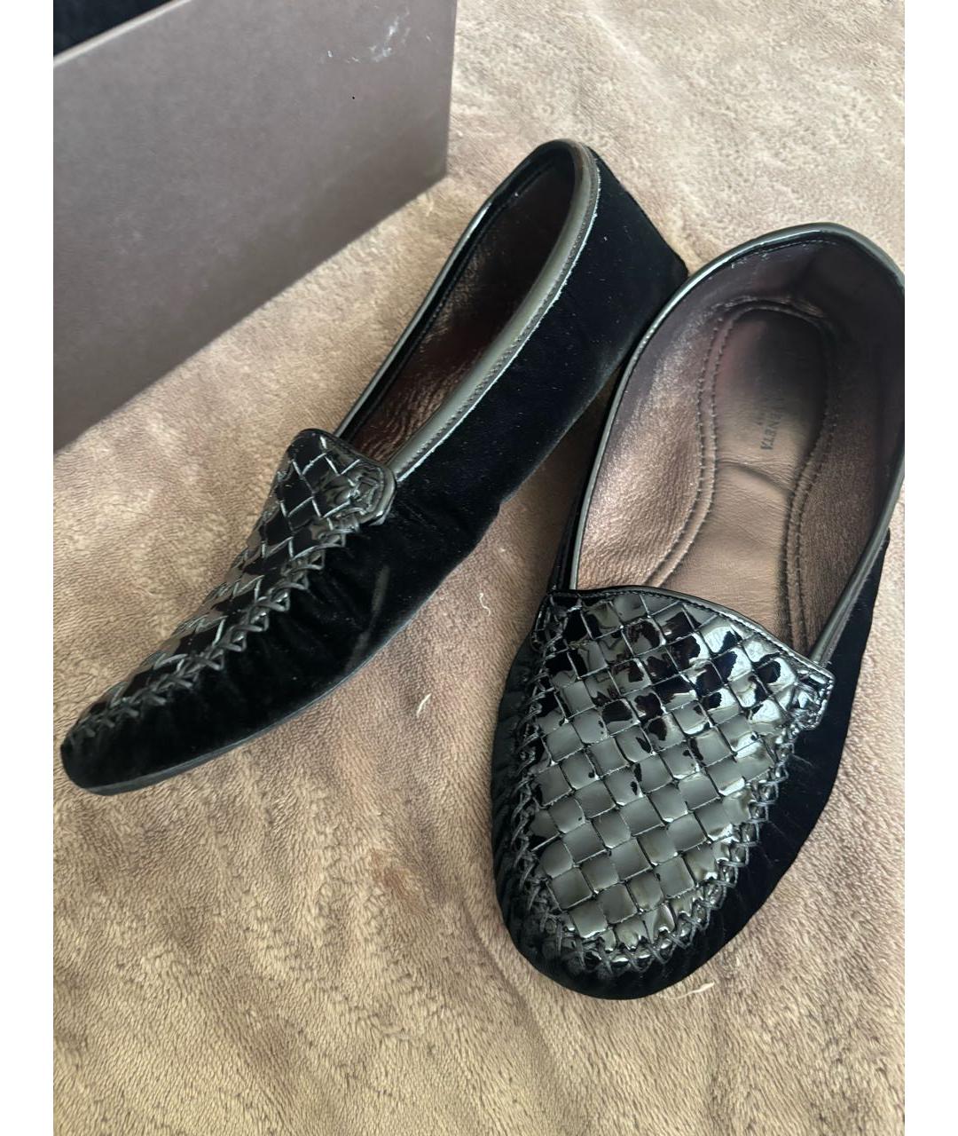 BOTTEGA VENETA Черные лоферы из лакированной кожи, фото 6