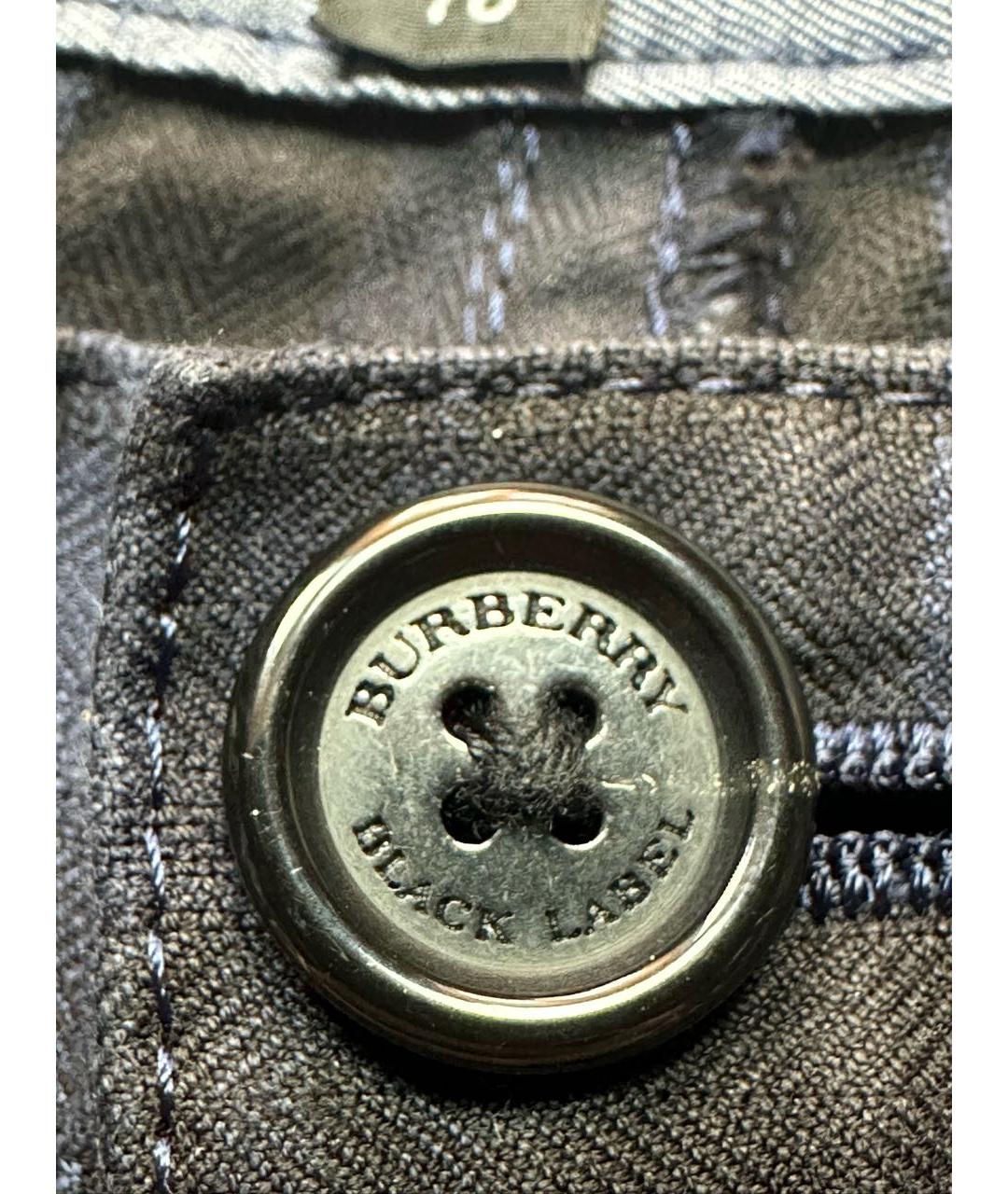 BURBERRY Темно-синие хлопковые шорты, фото 5