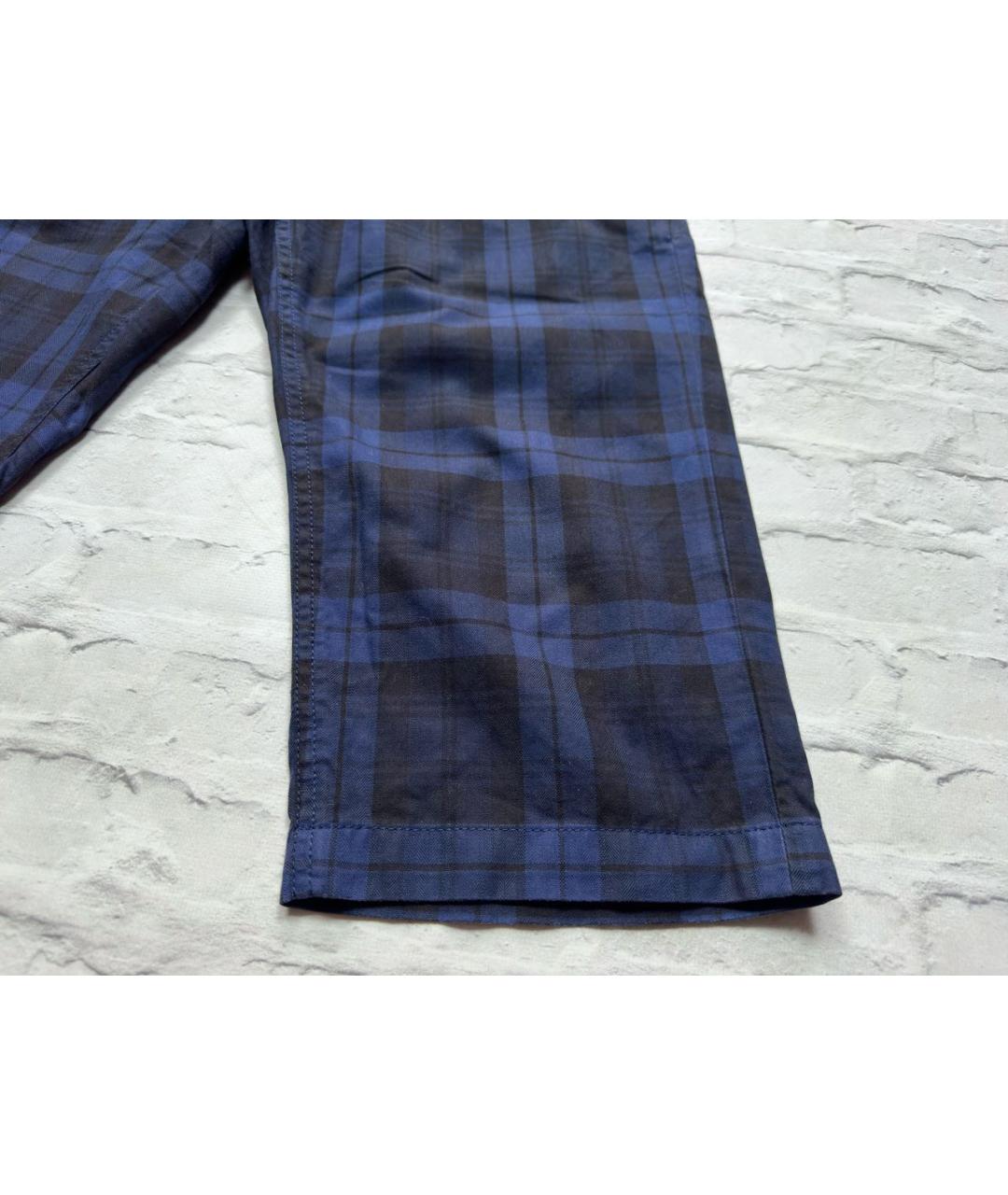 BURBERRY Темно-синие хлопковые шорты, фото 2