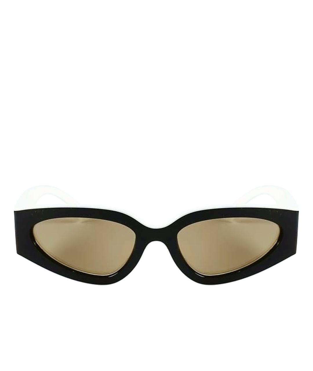 CHANEL Белые пластиковые солнцезащитные очки, фото 1