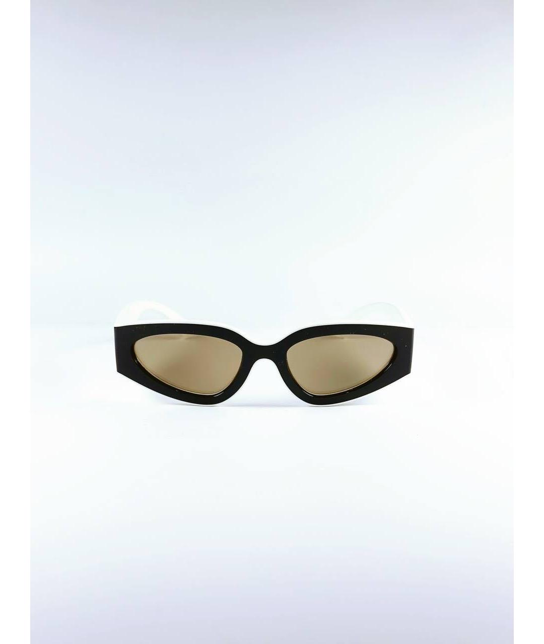 CHANEL Белые пластиковые солнцезащитные очки, фото 4