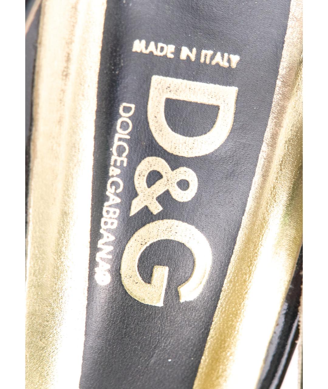 DOLCE&GABBANA Черные туфли из лакированной кожи, фото 5