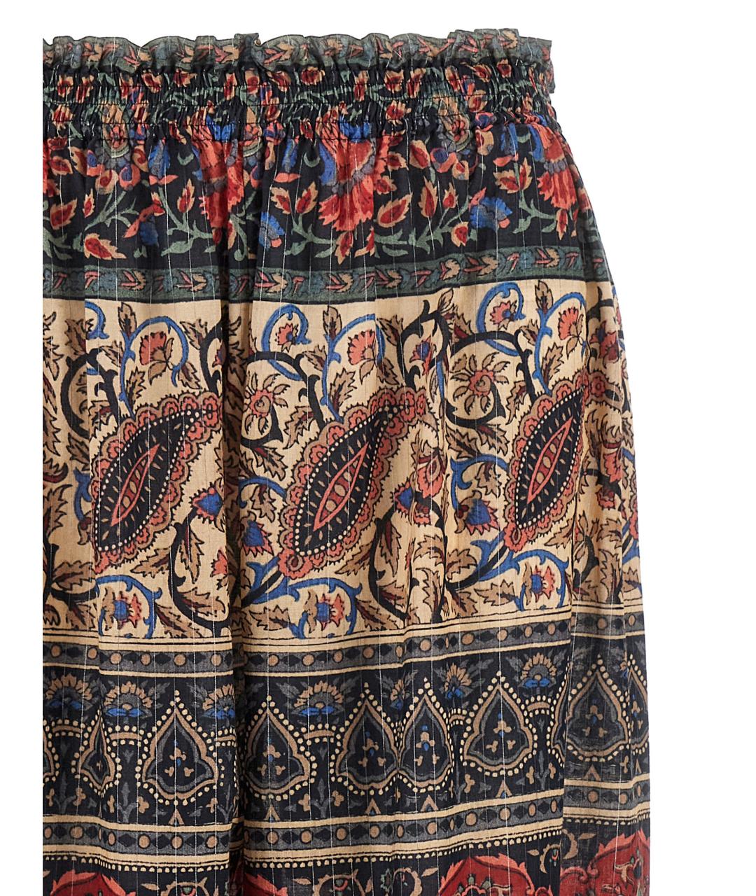 VALENTINO Мульти хлопковые прямые брюки, фото 3