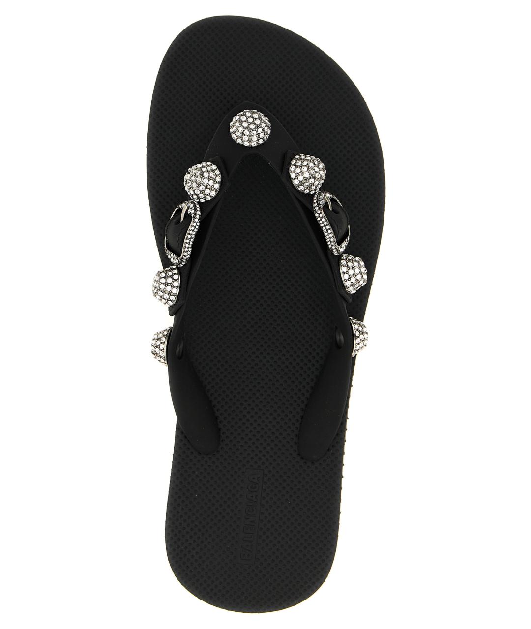 BALENCIAGA Черные шлепанцы, фото 4