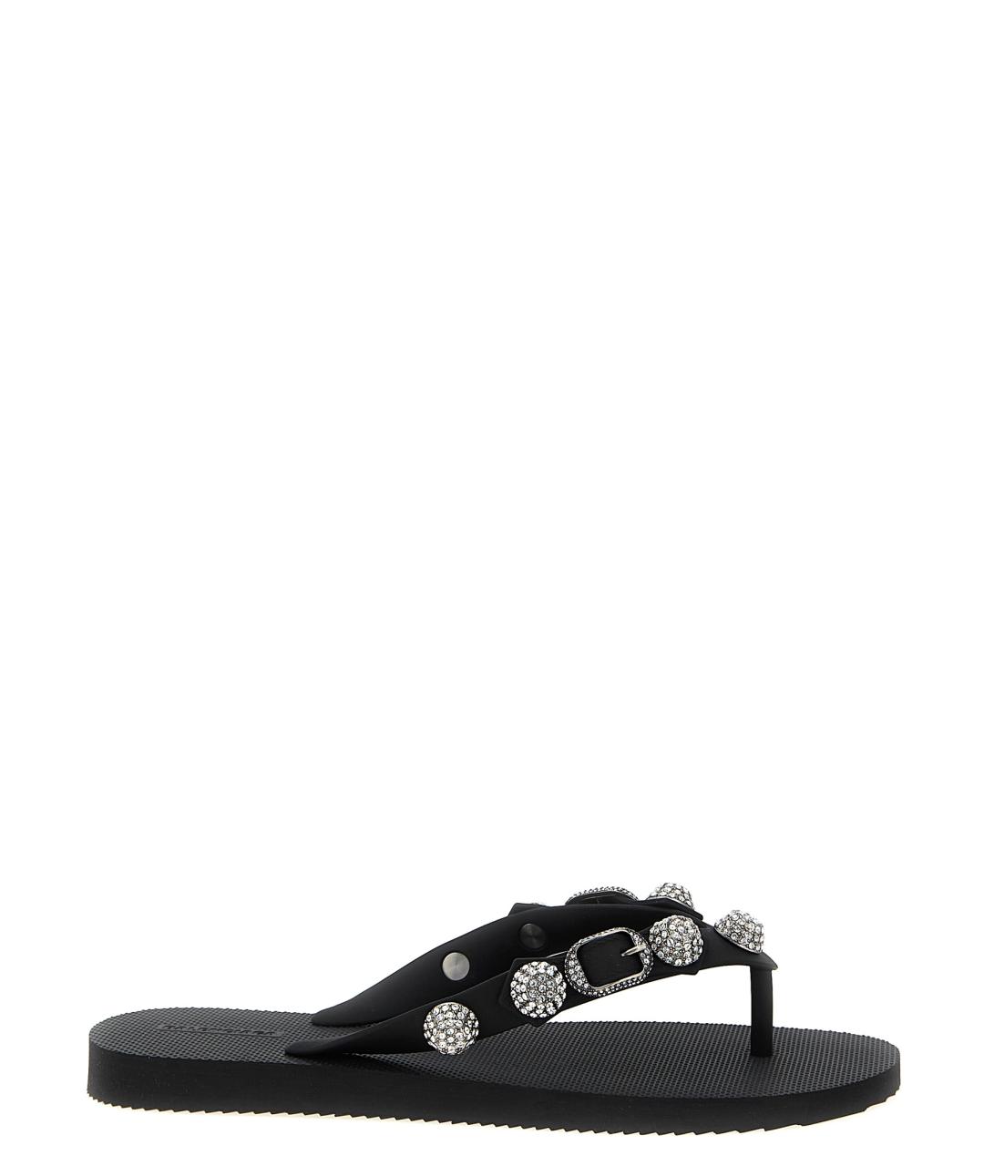 BALENCIAGA Черные шлепанцы, фото 1