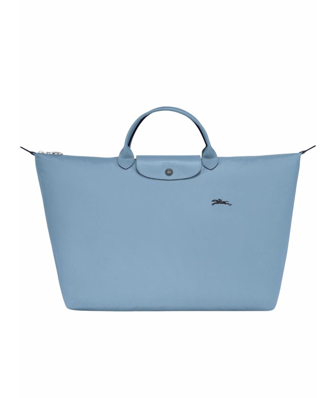 LONGCHAMP Голубая сумка тоут, фото 1