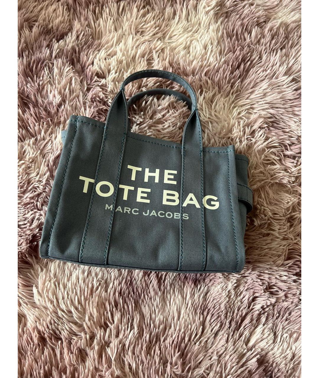MARC JACOBS Серая тканевая сумка тоут, фото 9