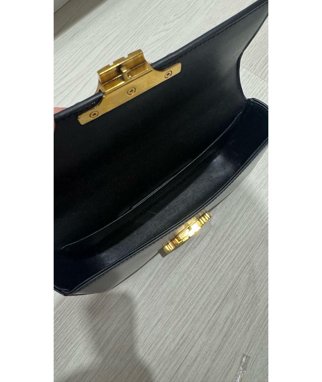 CELINE Черная кожаная сумка через плечо, фото 8