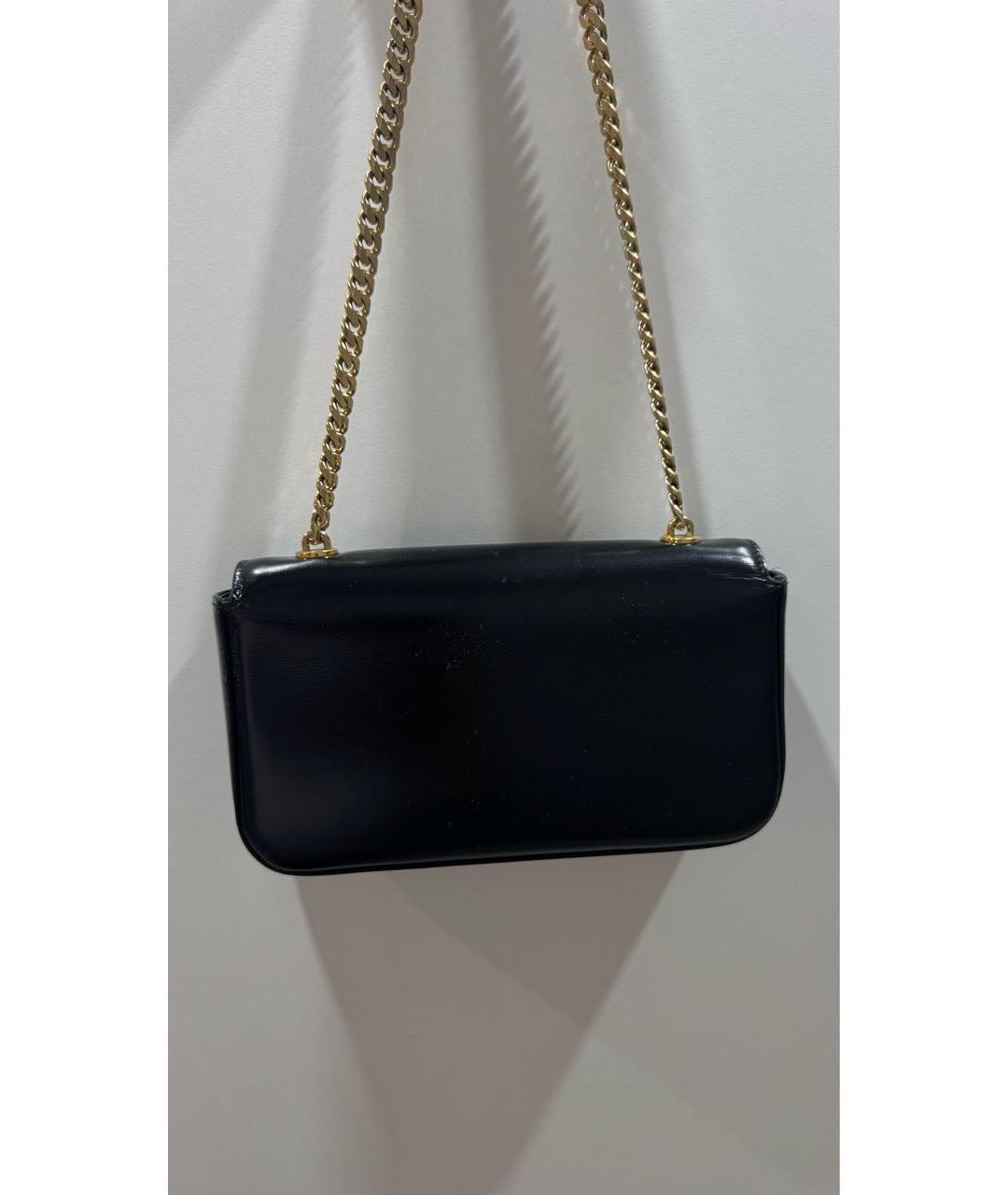 CELINE Черная кожаная сумка через плечо, фото 7