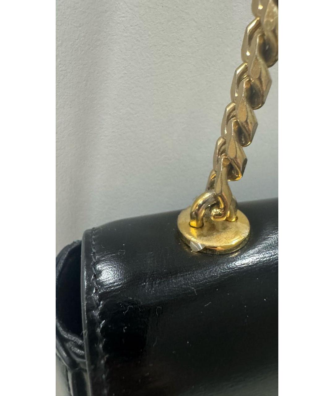 CELINE Черная кожаная сумка через плечо, фото 5