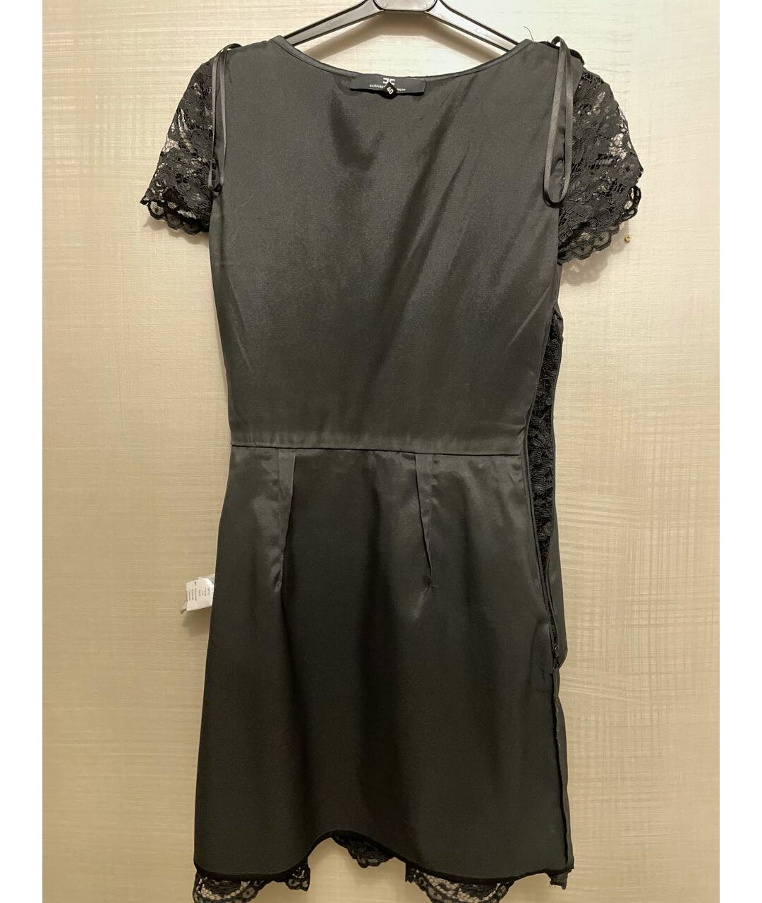 ELISABETTA FRANCHI Черное кружевное повседневное платье, фото 3