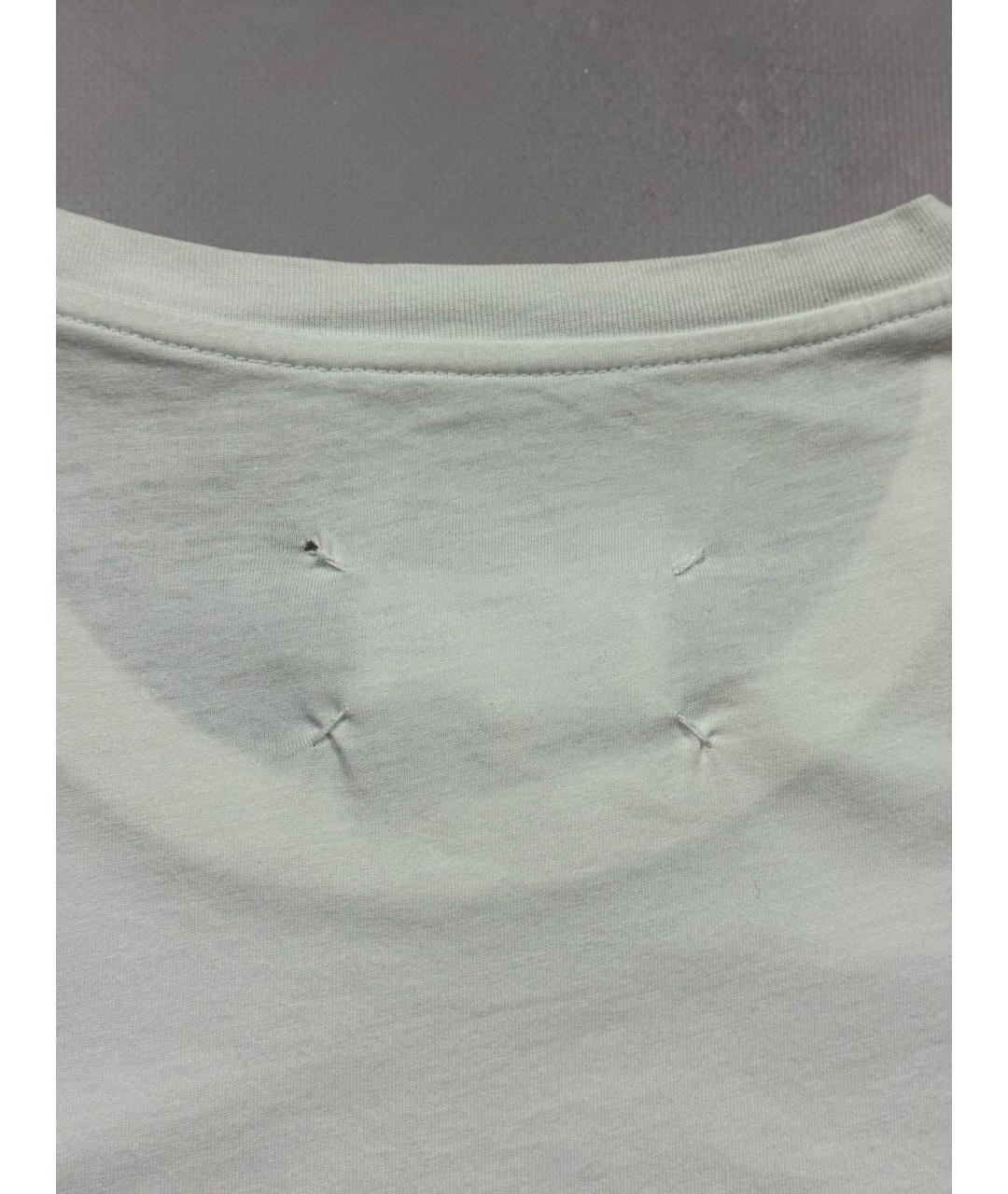 MAISON MARGIELA Белая хлопковая футболка, фото 4