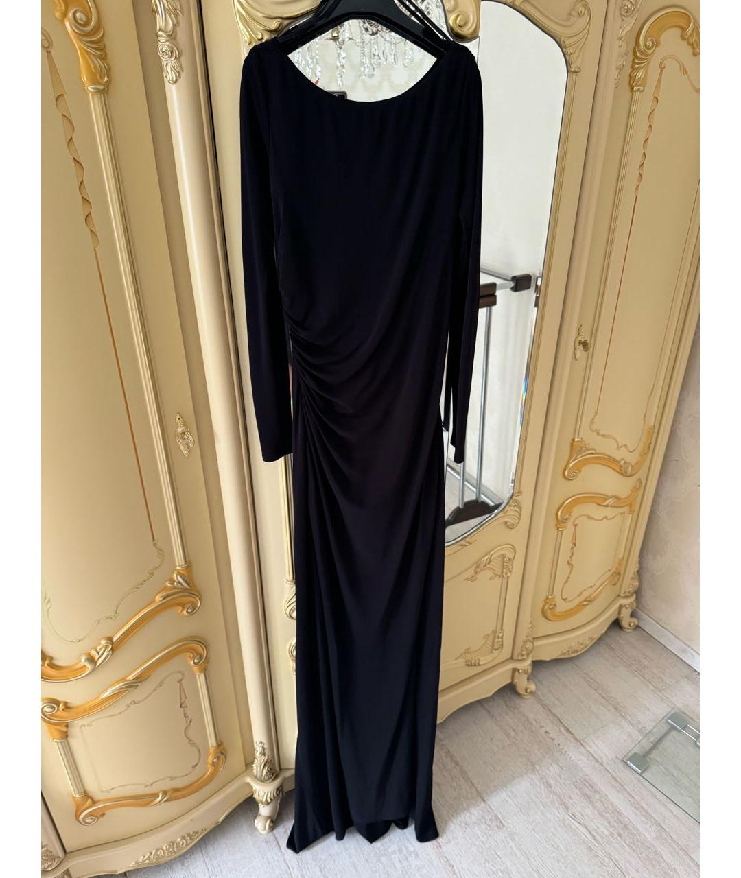 ELISABETTA FRANCHI Черное вечернее платье, фото 6