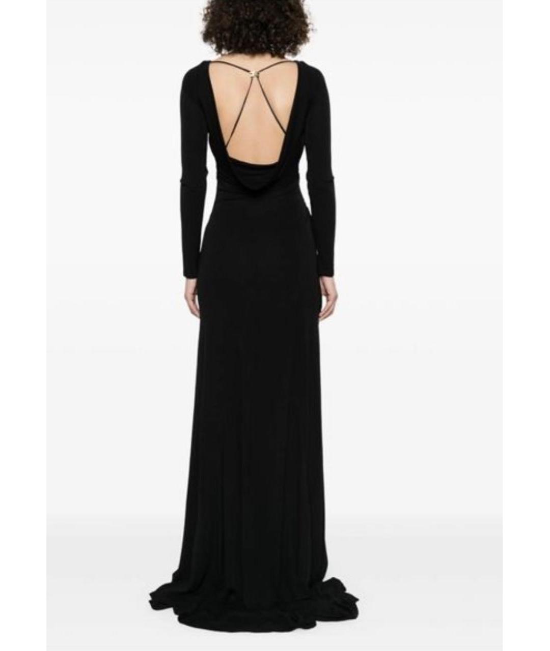 ELISABETTA FRANCHI Черное вечернее платье, фото 8