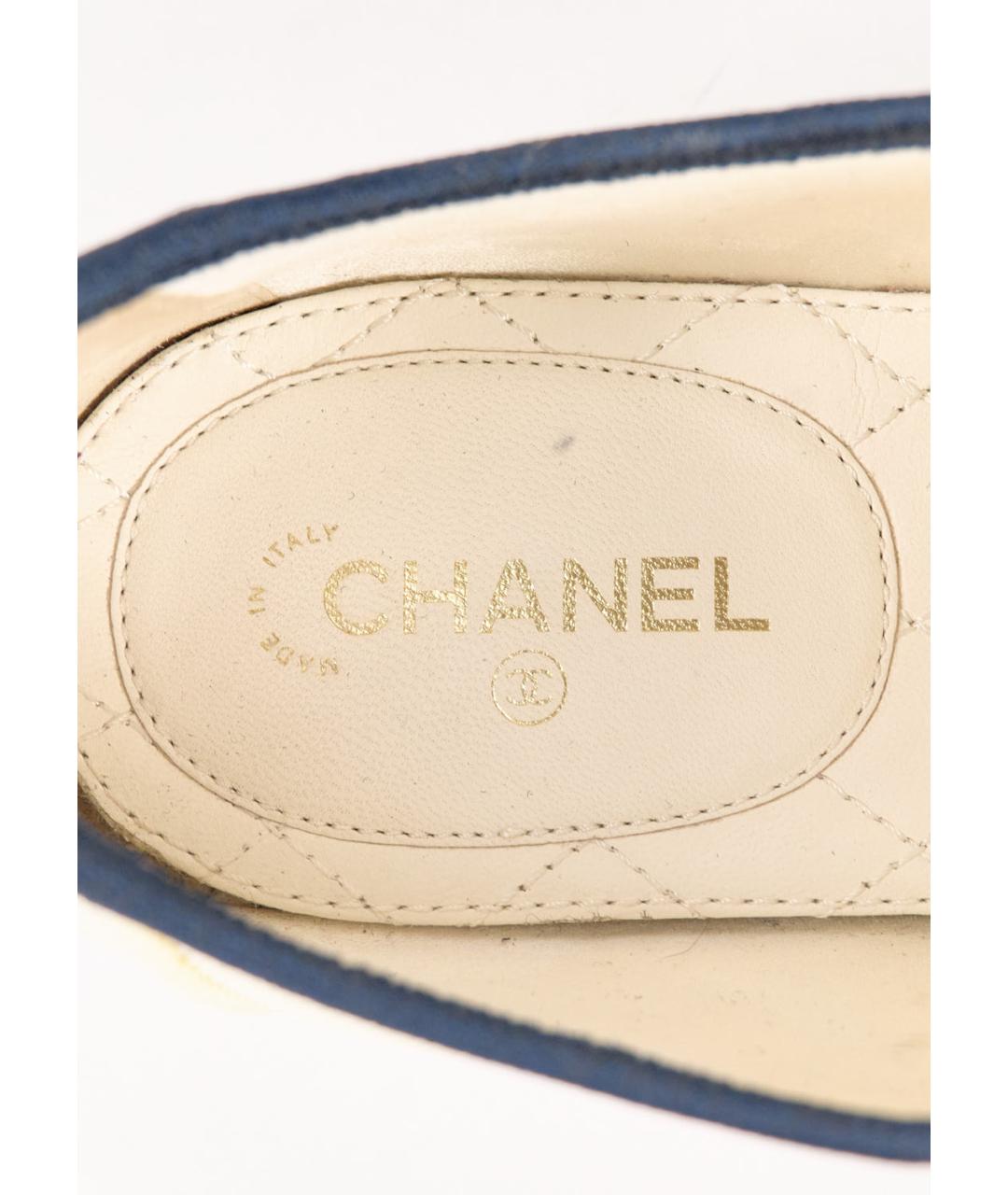 CHANEL Мульти текстильные брогги и оксфорды, фото 5