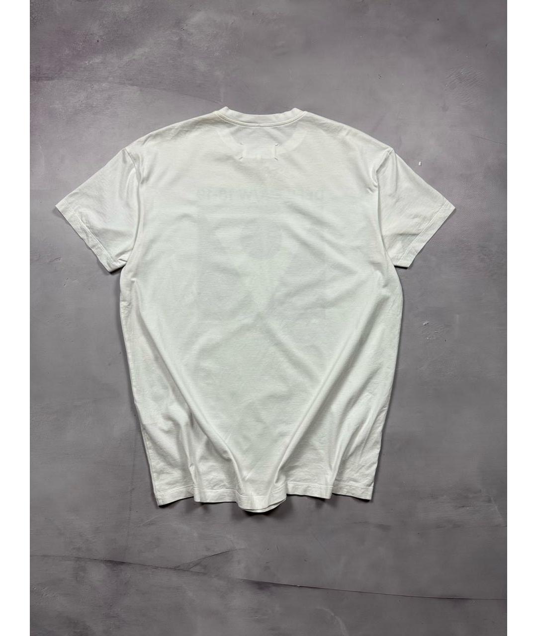 MAISON MARGIELA Белая хлопковая футболка, фото 3