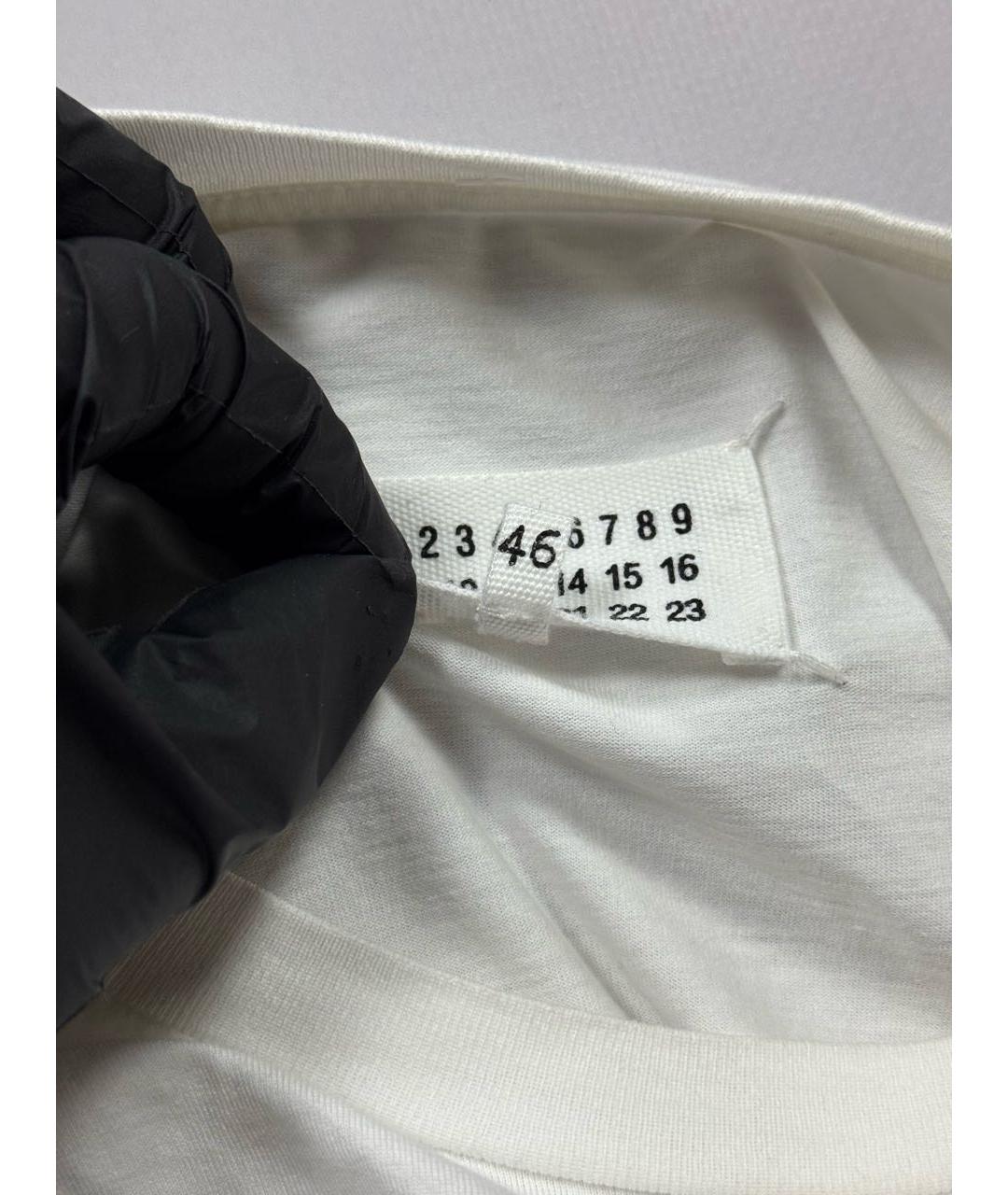MAISON MARGIELA Белая хлопковая футболка, фото 6