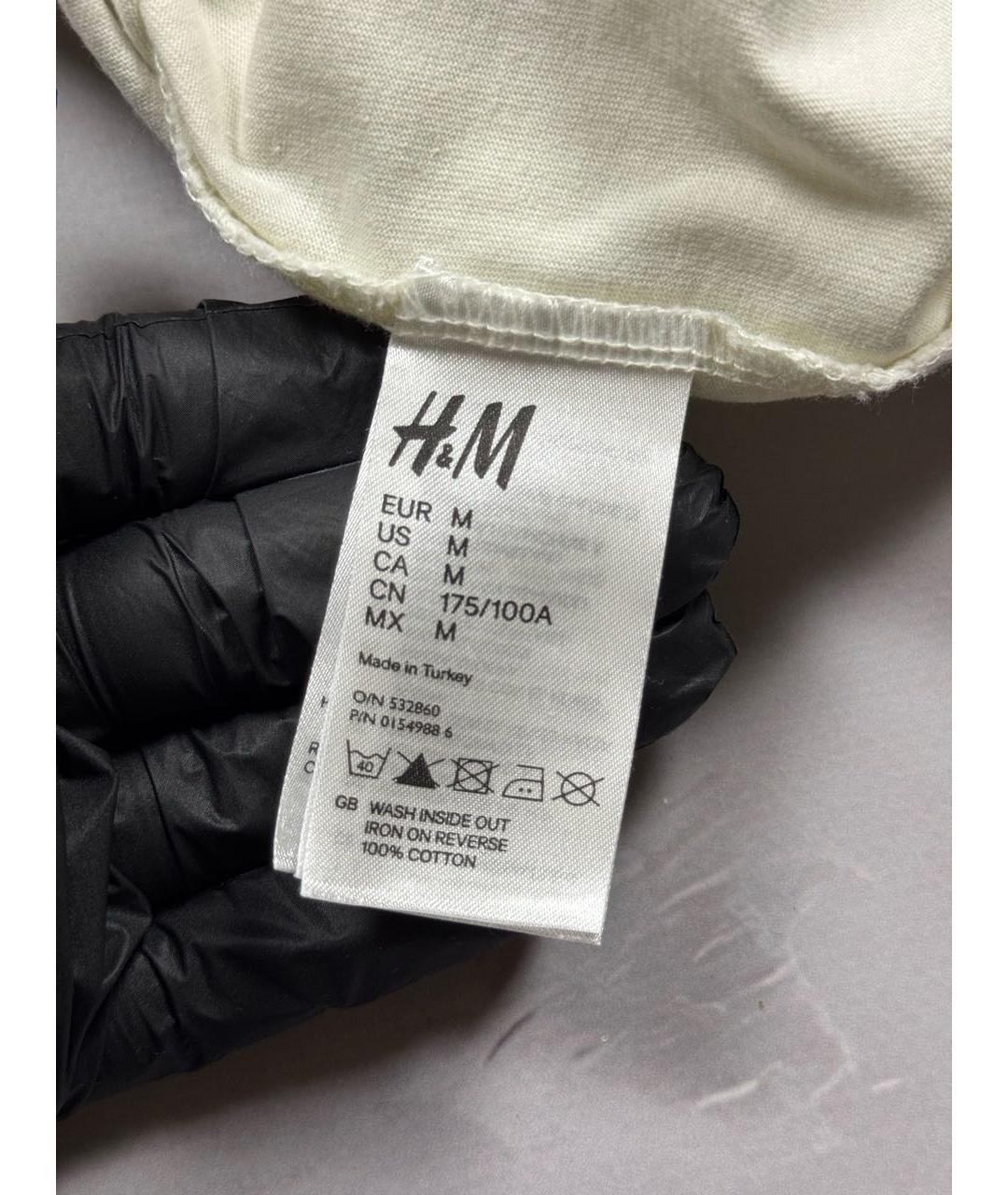 MAISON MARGIELA Белая хлопковая футболка, фото 6