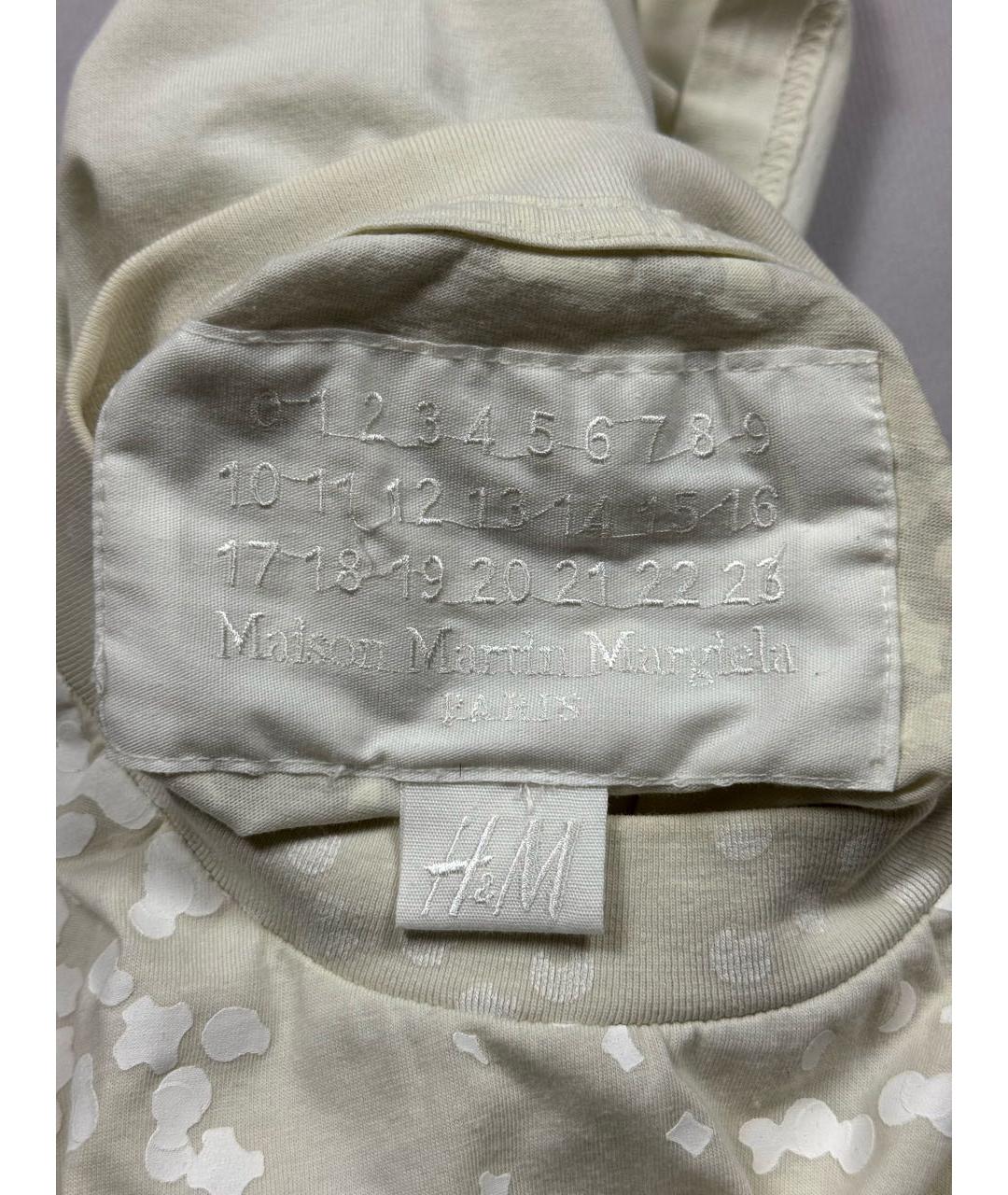 MAISON MARGIELA Белая хлопковая футболка, фото 5