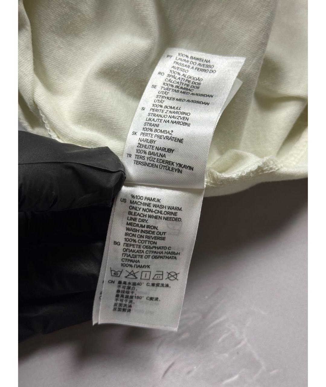 MAISON MARGIELA Белая хлопковая футболка, фото 7