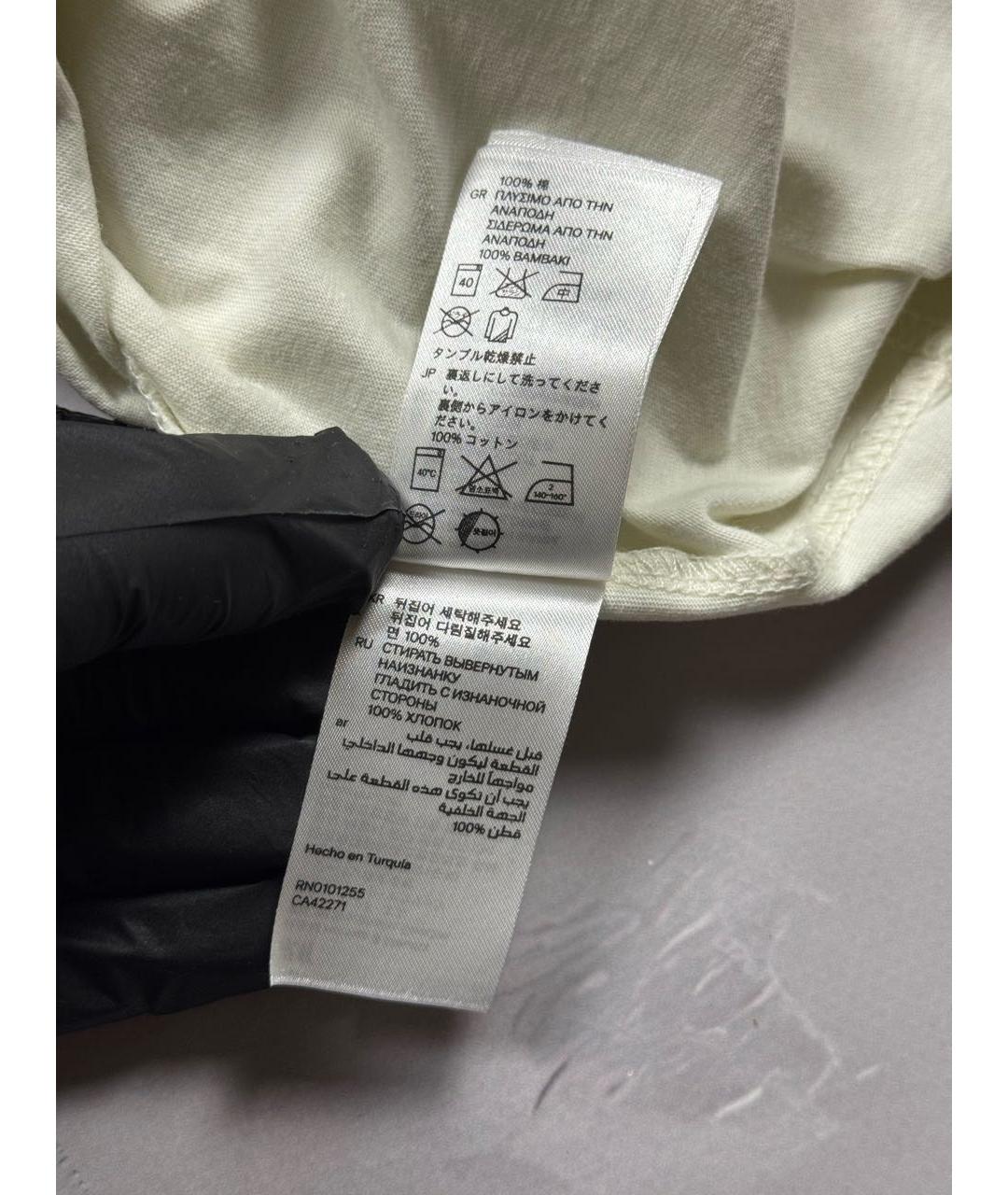 MAISON MARGIELA Белая хлопковая футболка, фото 8