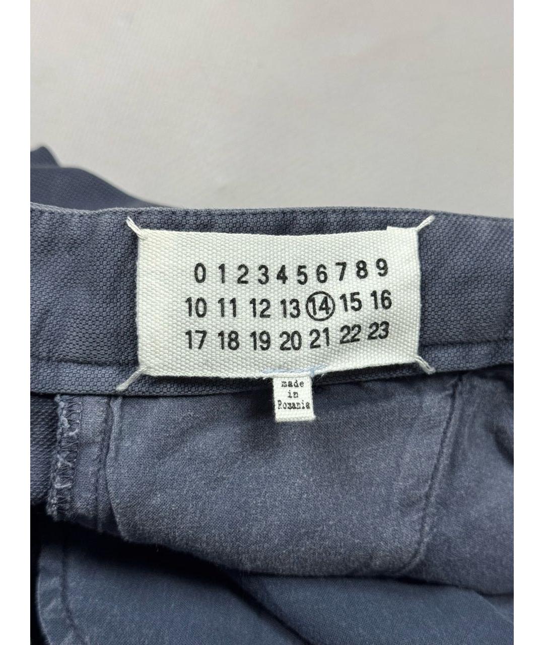 MAISON MARGIELA Темно-синие хлопковые брюки чинос, фото 6