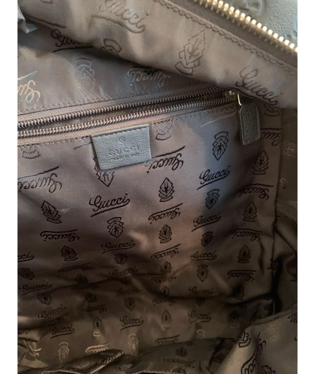 GUCCI Коричневый кожаный рюкзак, фото 5
