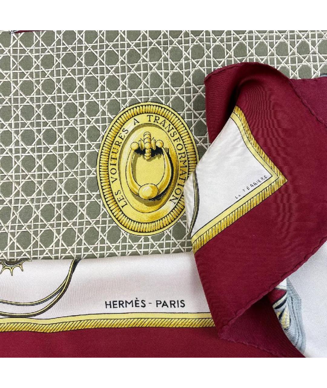 HERMES Мульти шелковый воротник, фото 2