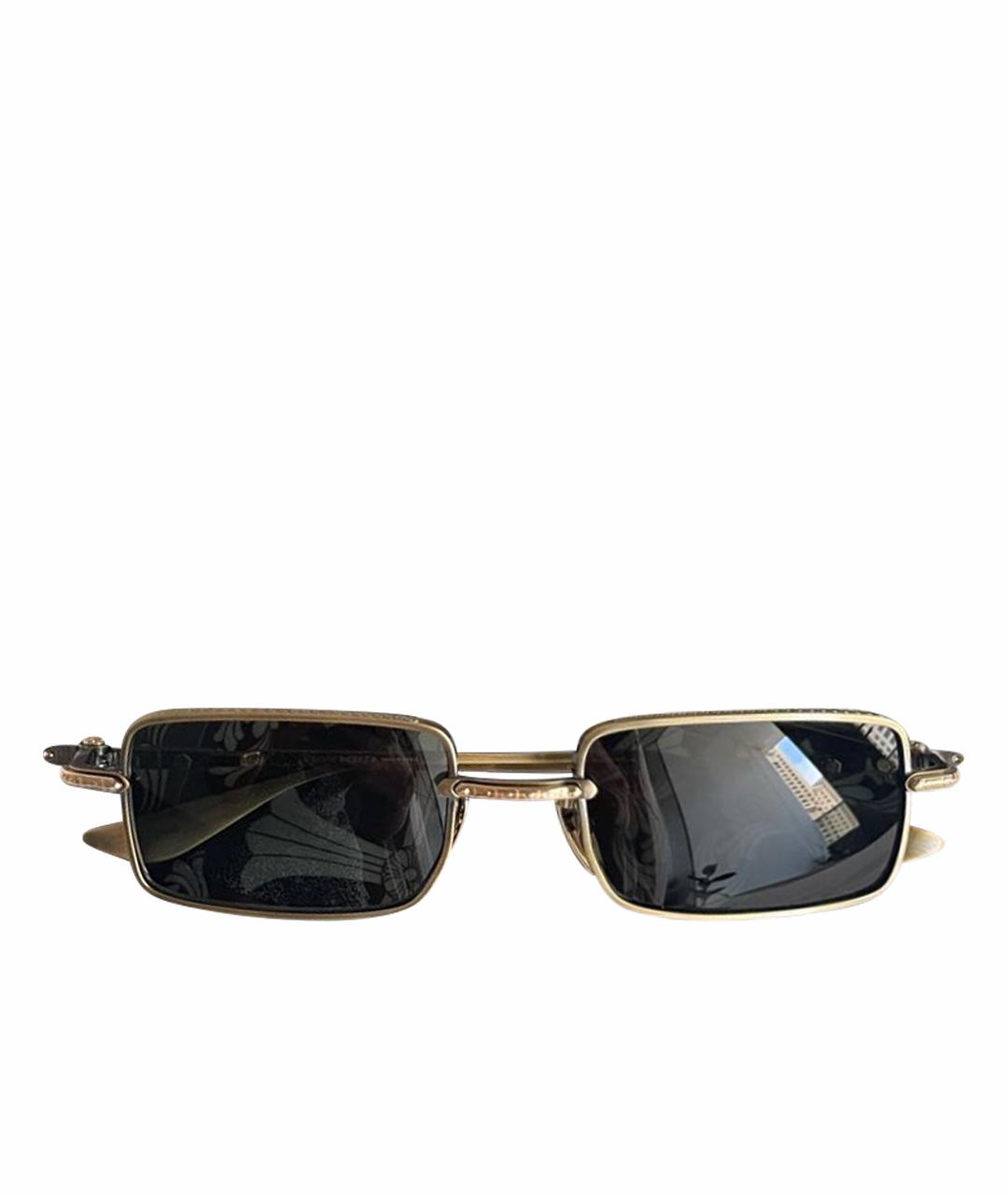 CHROME HEARTS Золотые металлические солнцезащитные очки, фото 1