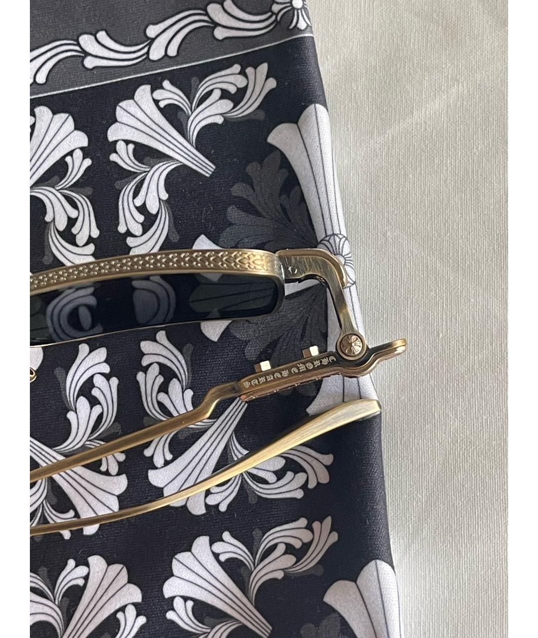 CHROME HEARTS Золотые металлические солнцезащитные очки, фото 3
