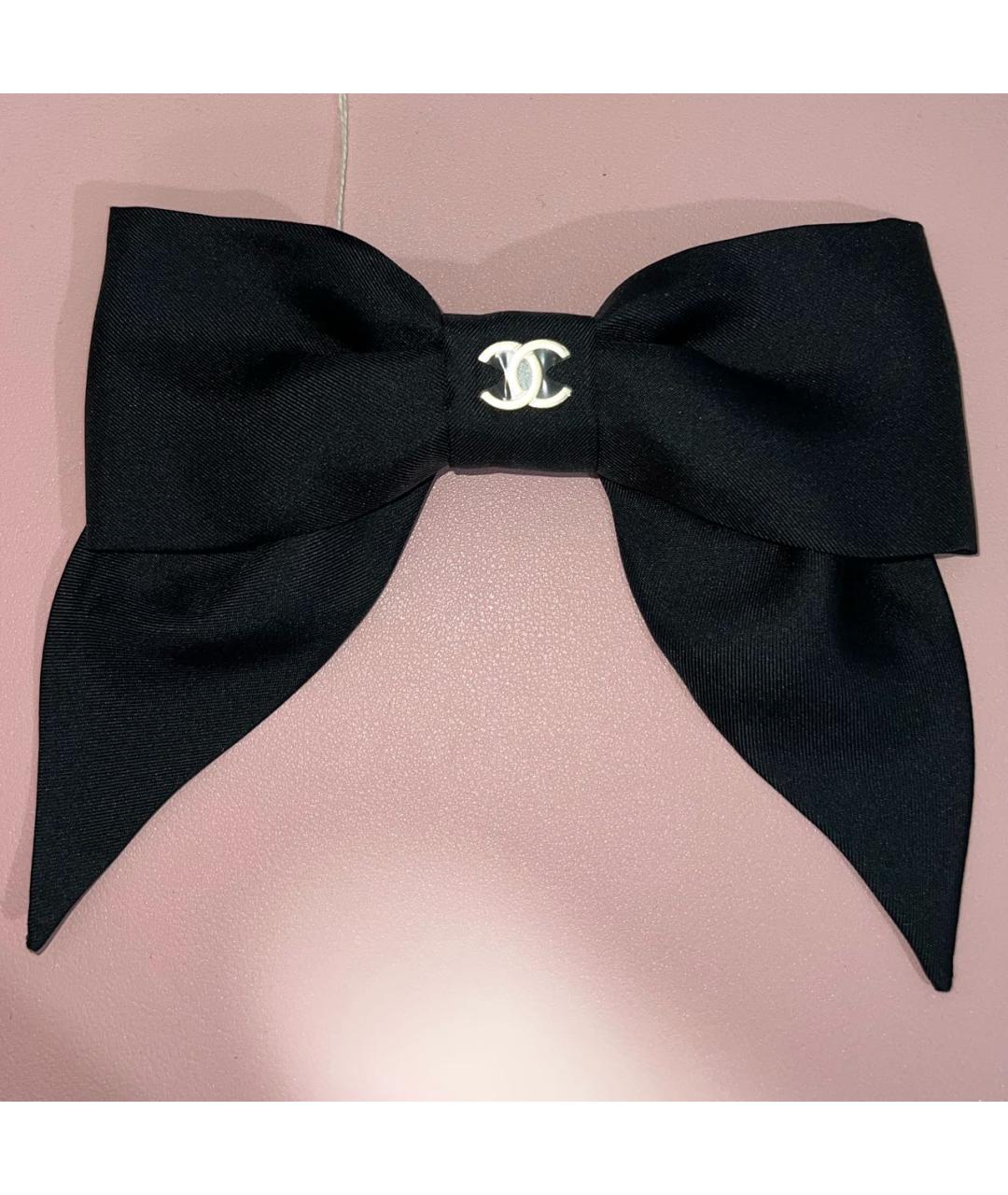 CHANEL Черная заколка, фото 2
