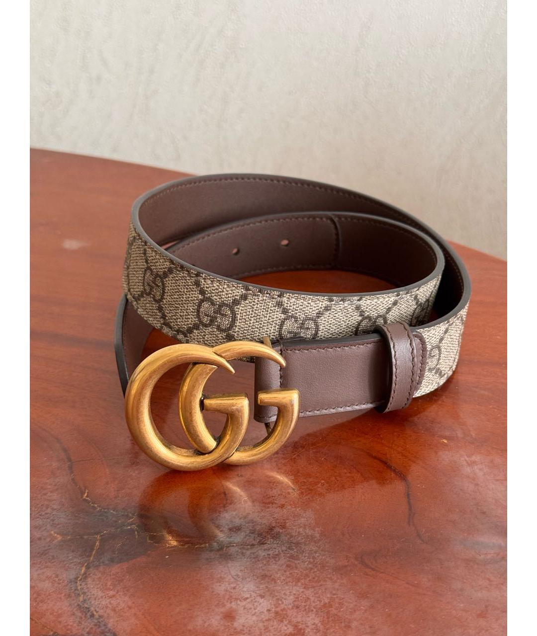 GUCCI Коричневый кожаный ремень, фото 6