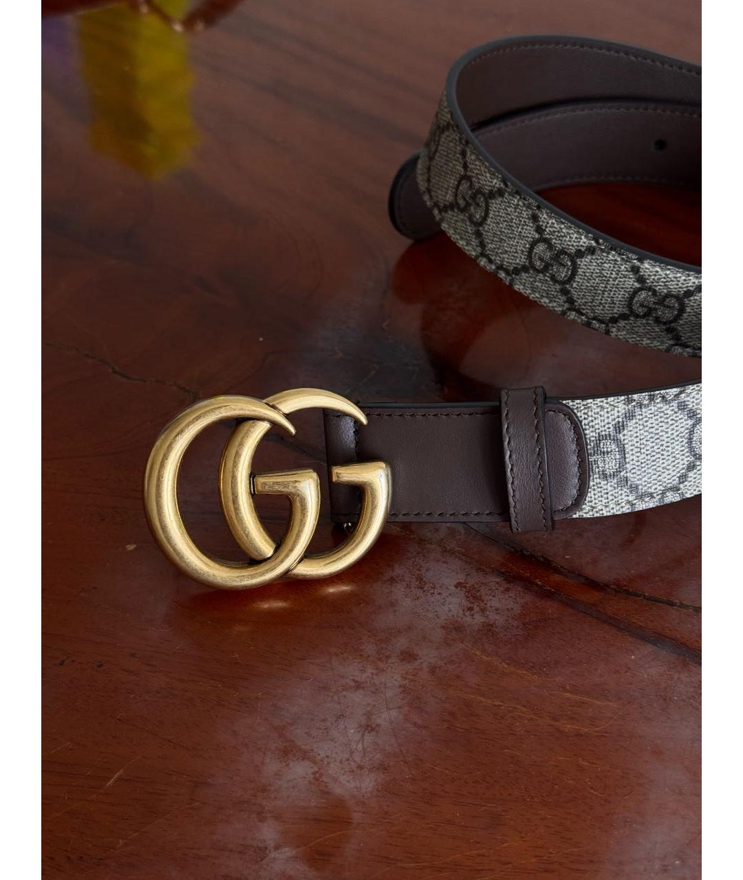 GUCCI Коричневый кожаный ремень, фото 2