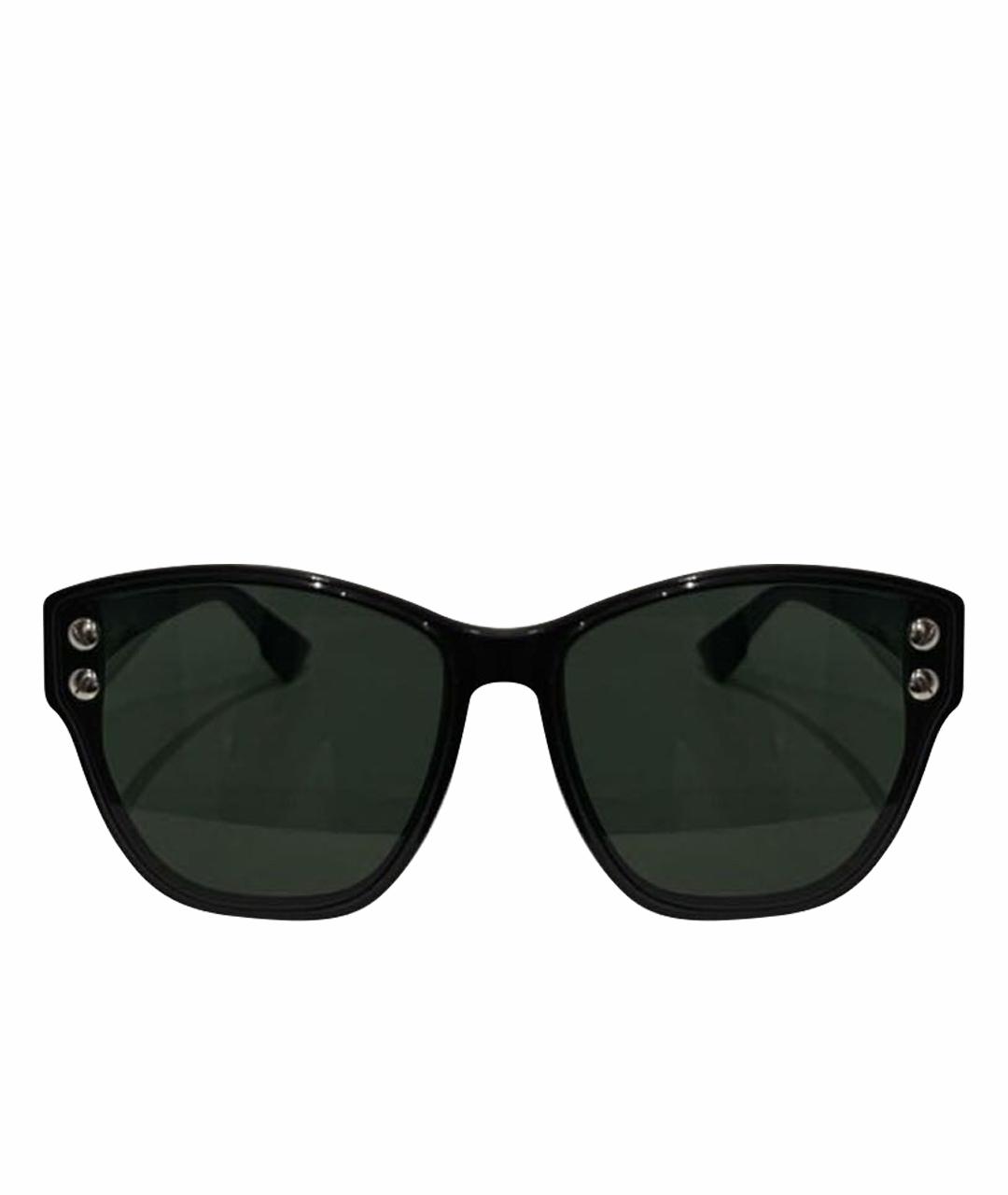 CHRISTIAN DIOR Черные пластиковые солнцезащитные очки, фото 1