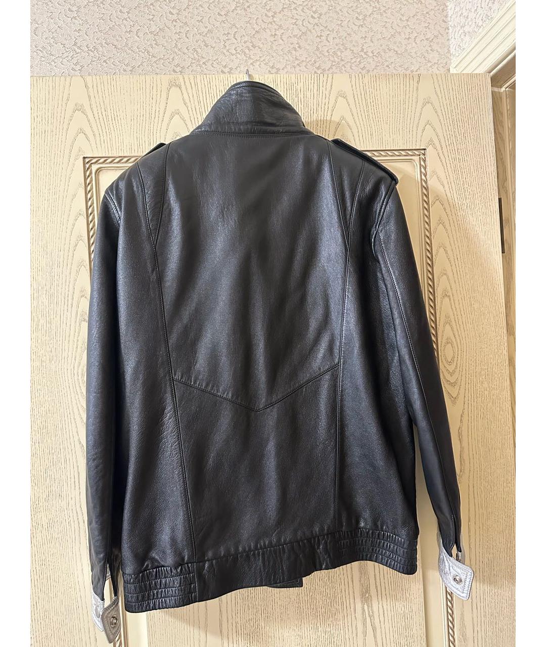SAINT LAURENT Черная кожаная куртка, фото 3