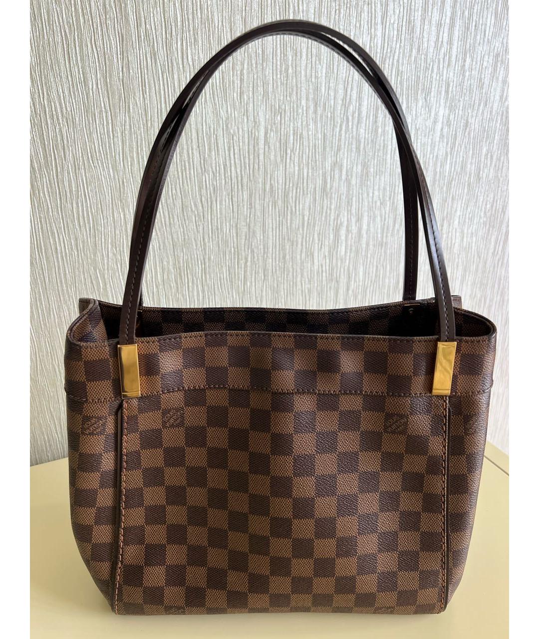 LOUIS VUITTON Коричневая сумка с короткими ручками, фото 8