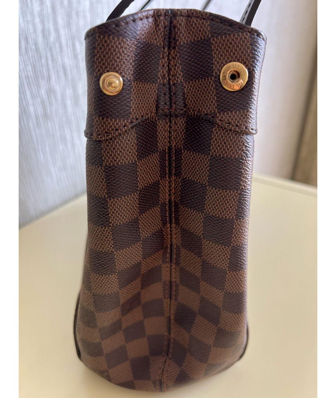 LOUIS VUITTON Коричневая сумка с короткими ручками, фото 6