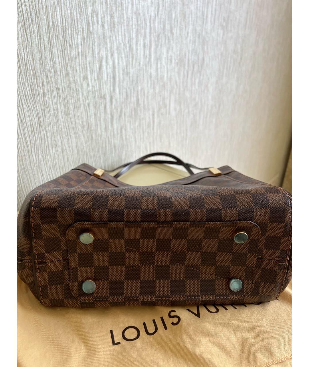LOUIS VUITTON Коричневая сумка с короткими ручками, фото 7
