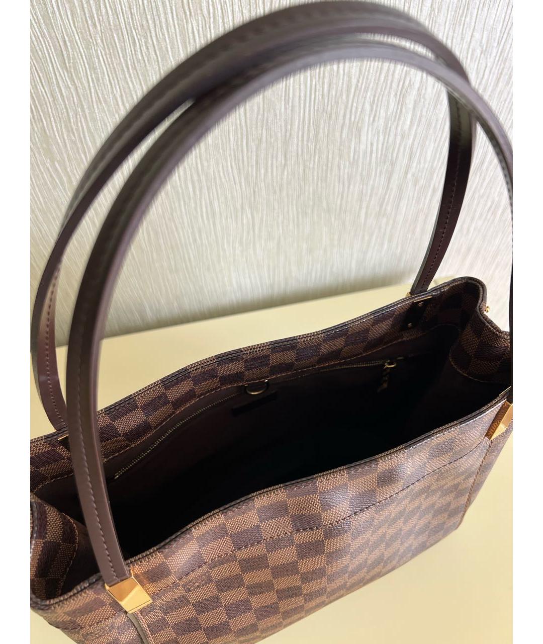 LOUIS VUITTON Коричневая сумка с короткими ручками, фото 4