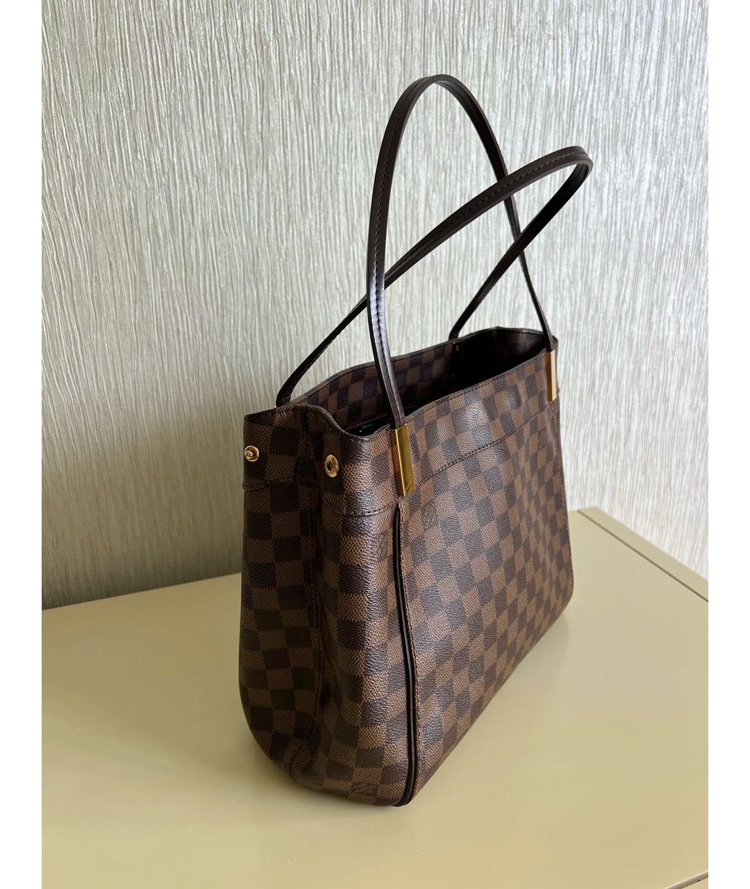 LOUIS VUITTON Коричневая сумка с короткими ручками, фото 2