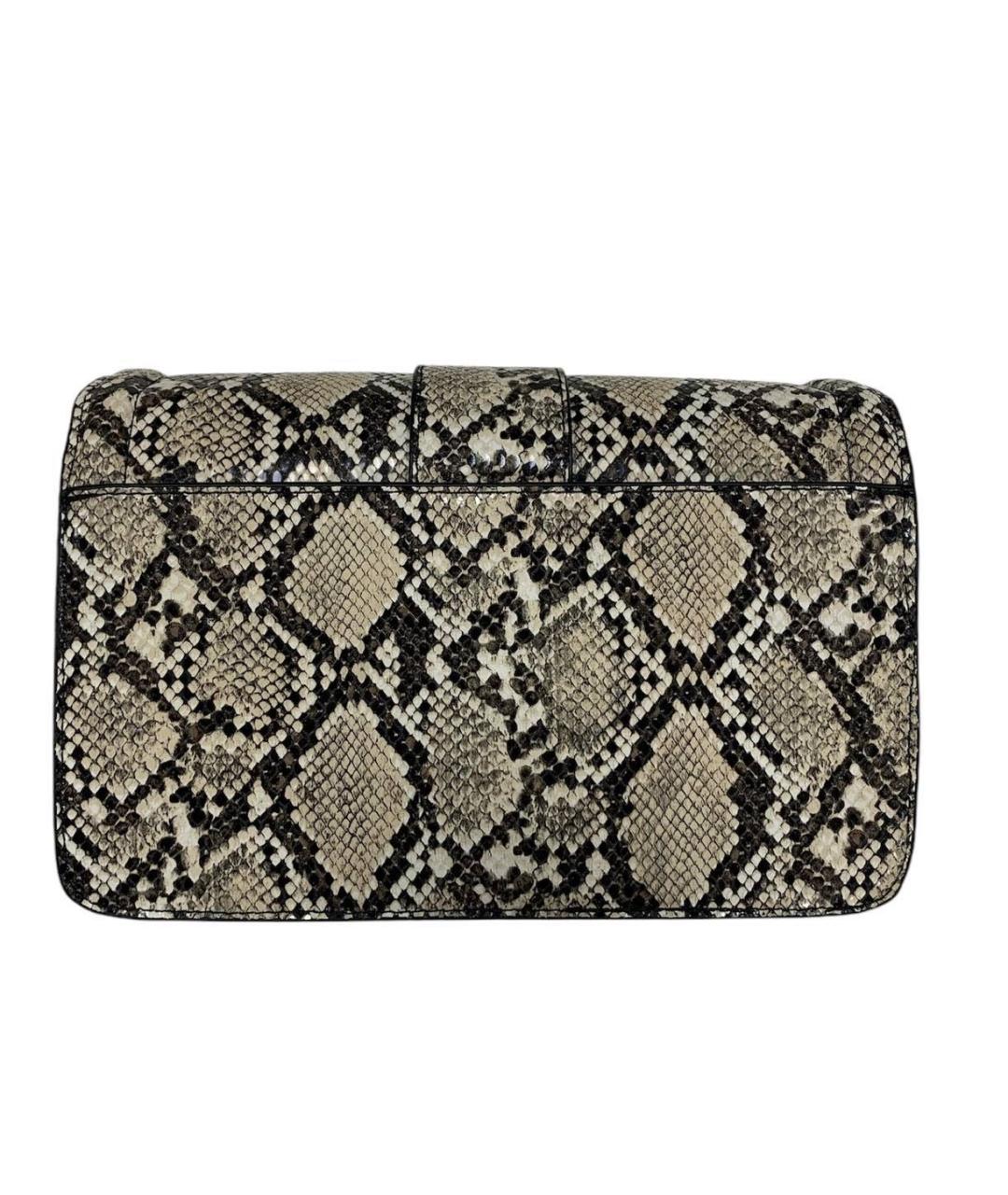 VERSACE JEANS COUTURE Золотая сумка через плечо из искусственной кожи, фото 3