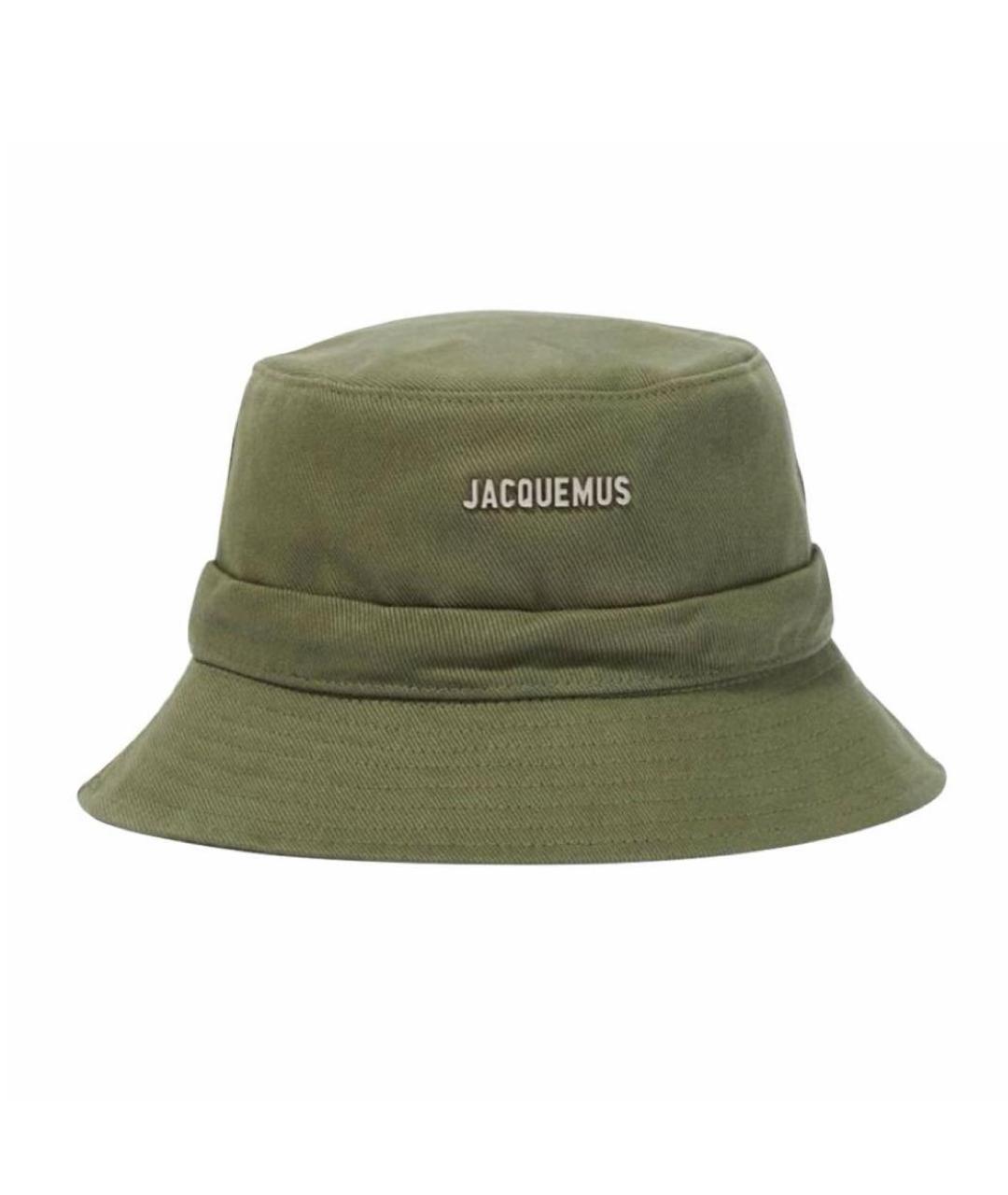 JACQUEMUS Хаки хлопковая панама, фото 7