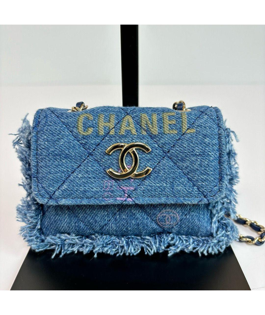 CHANEL Голубая поясная сумка, фото 7