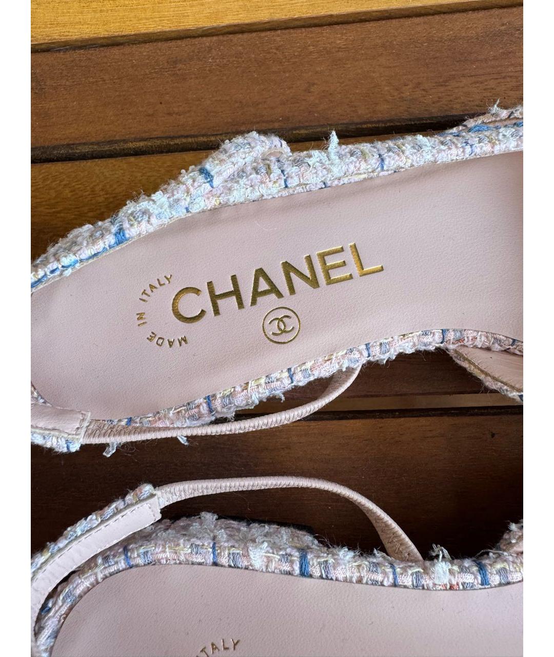 CHANEL Розовые кожаные балетки, фото 6