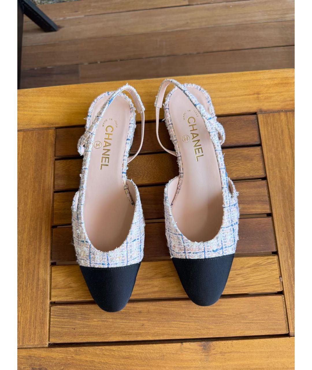 CHANEL Розовые кожаные балетки, фото 3
