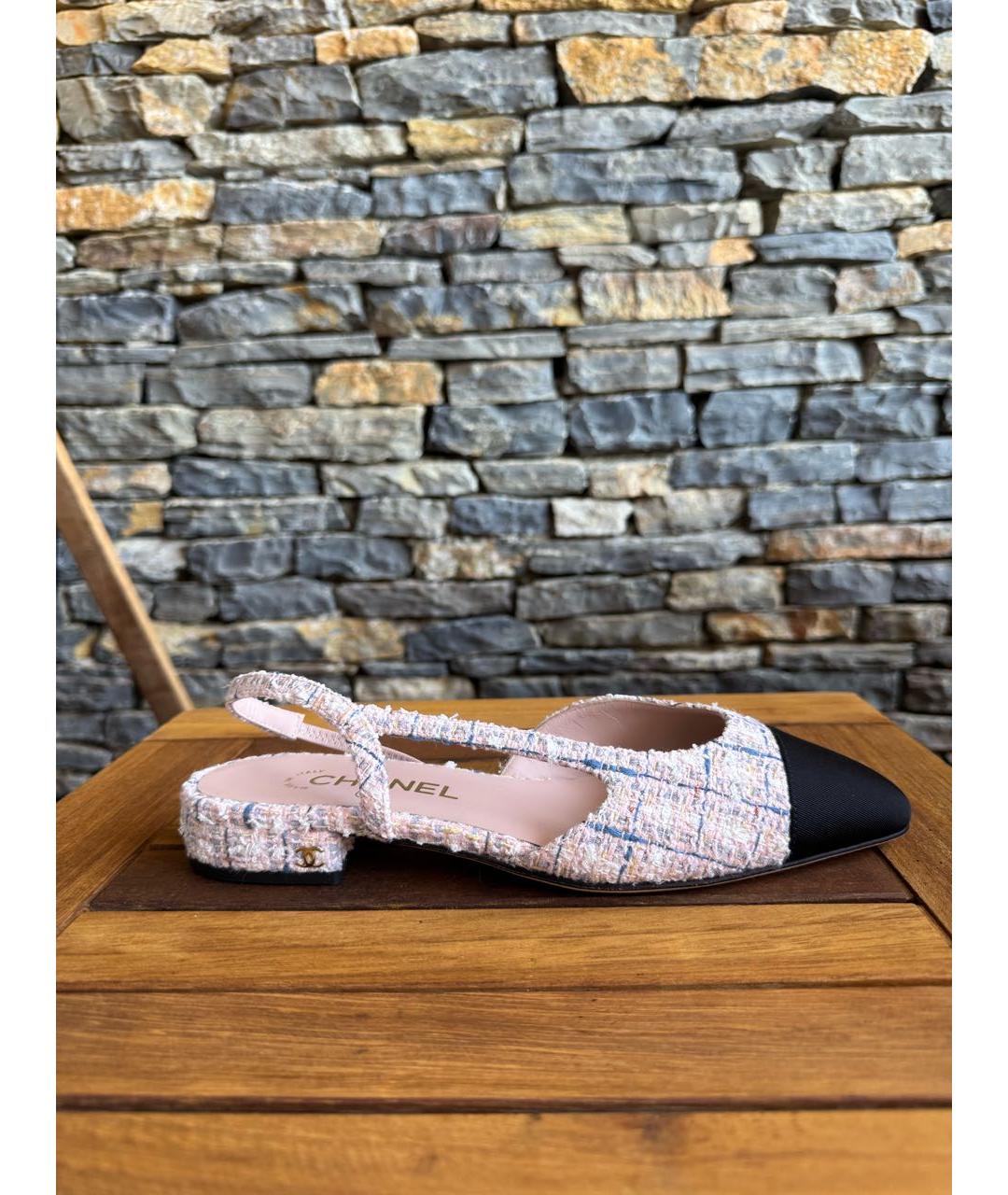 CHANEL Розовые кожаные балетки, фото 7