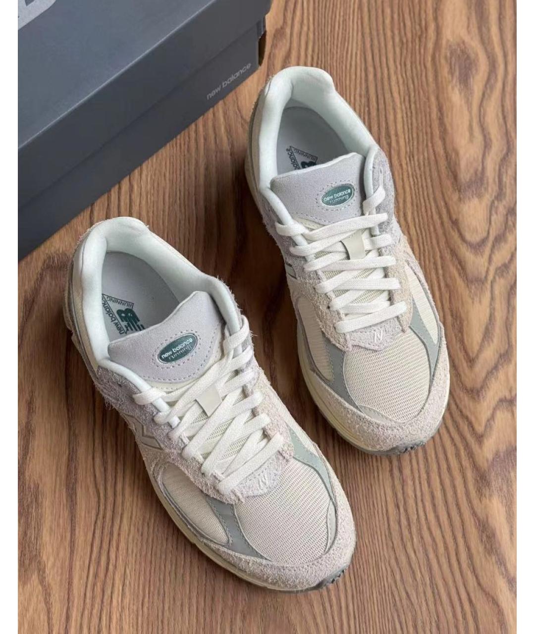 NEW BALANCE Бежевые замшевые кроссовки, фото 6